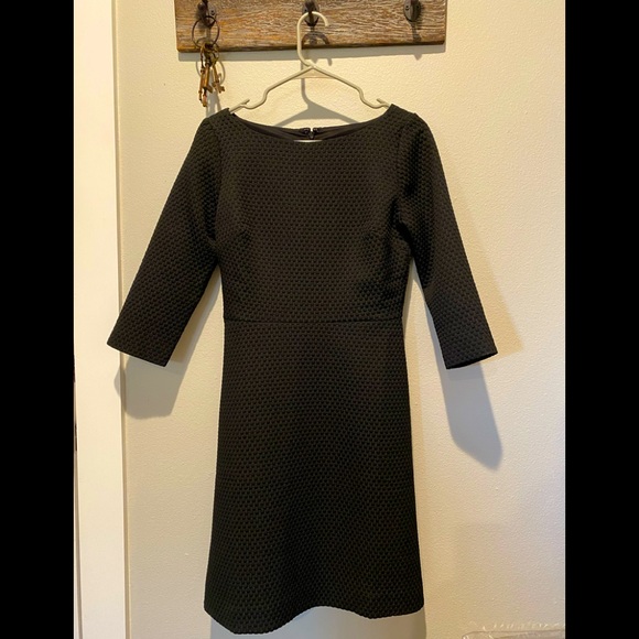 J Crew Black 3/4 Sleeve Dress 🌿 Size 2 C9 - Picture 1 of 8